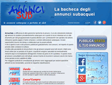 Tablet Screenshot of annuncisub.com